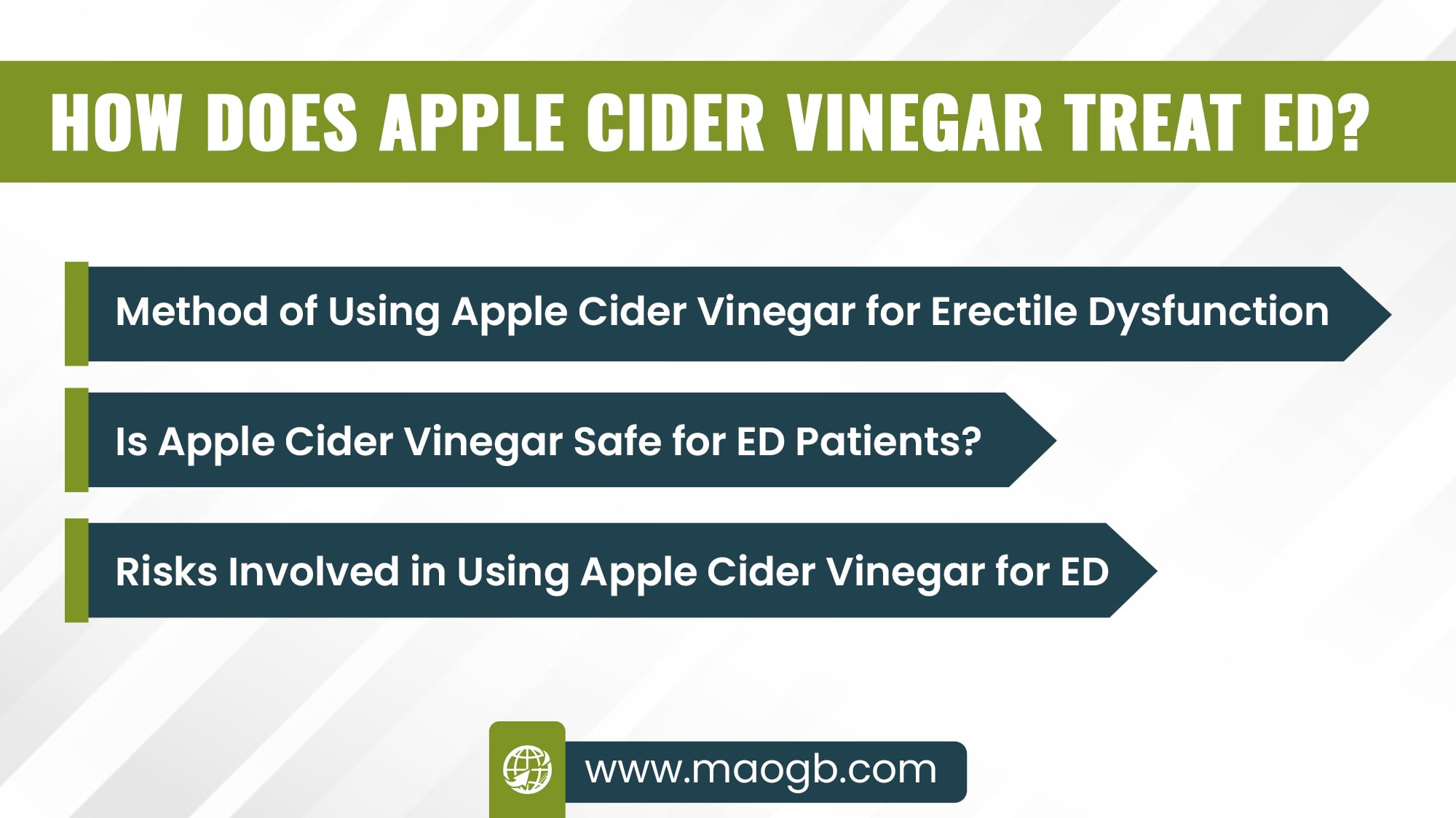 How Does Apple Cider Vinegar Treat ED