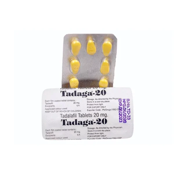 Tadaga 20mg Tadalafil Tablets 1