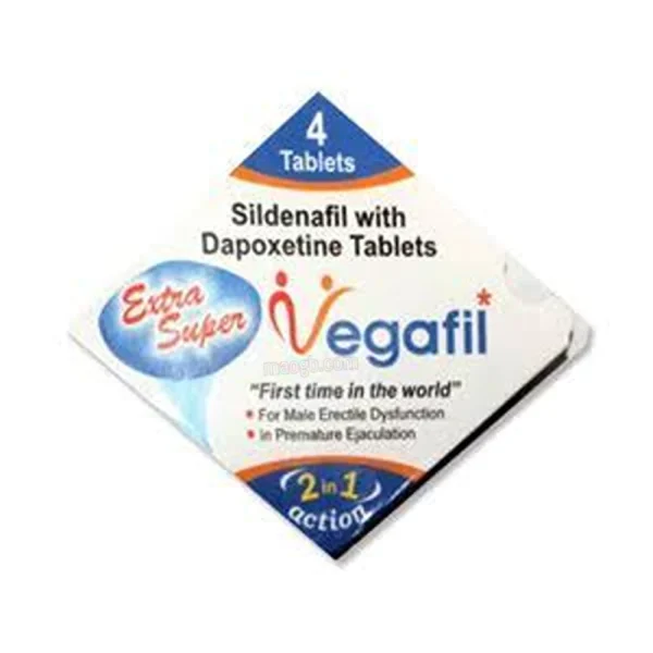 Extra Super Vegafil 100mg Sildenafil & Dapoxetine Tablets 1