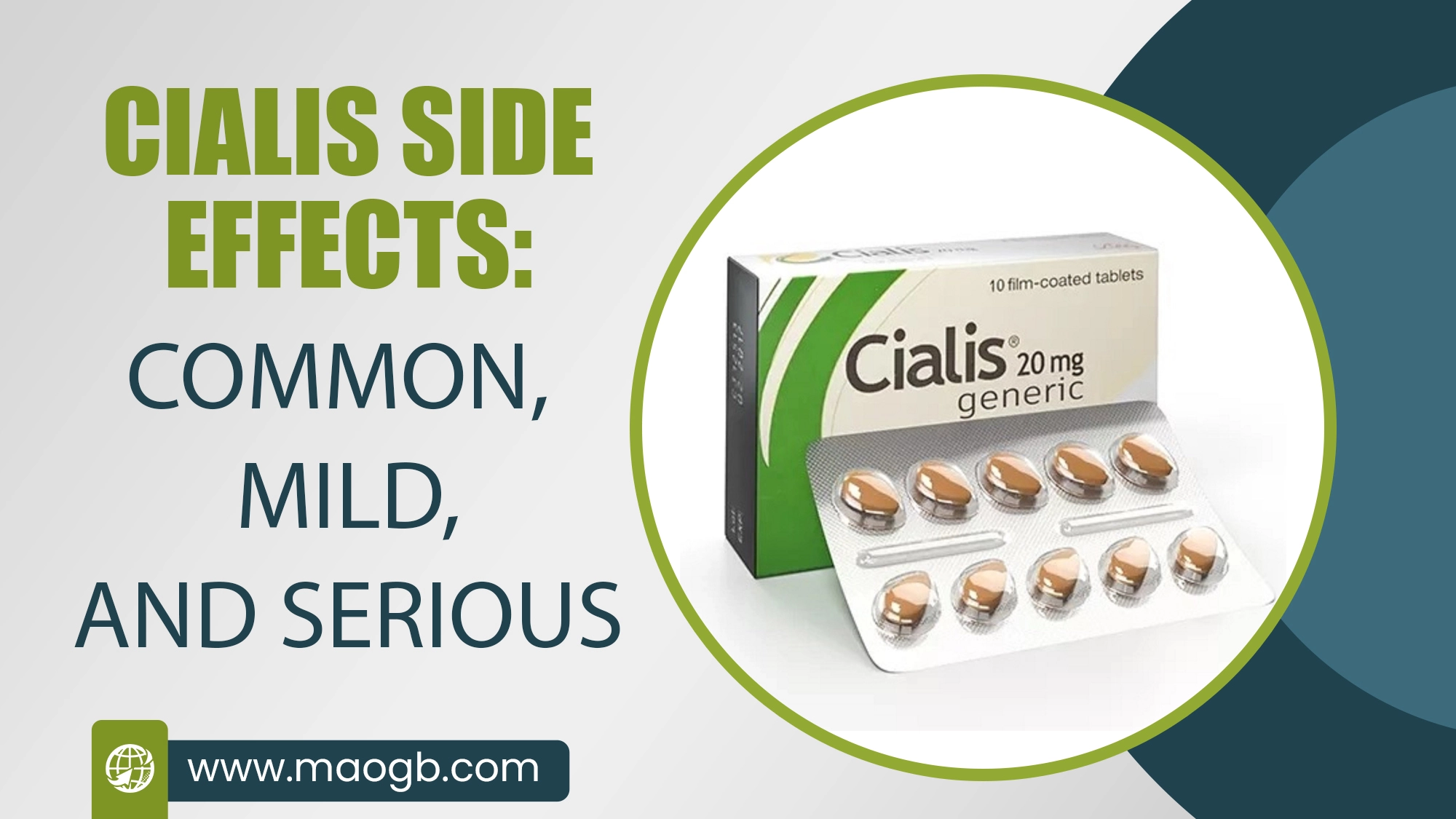 Cialis Side Effects Common, Mild, and Serious