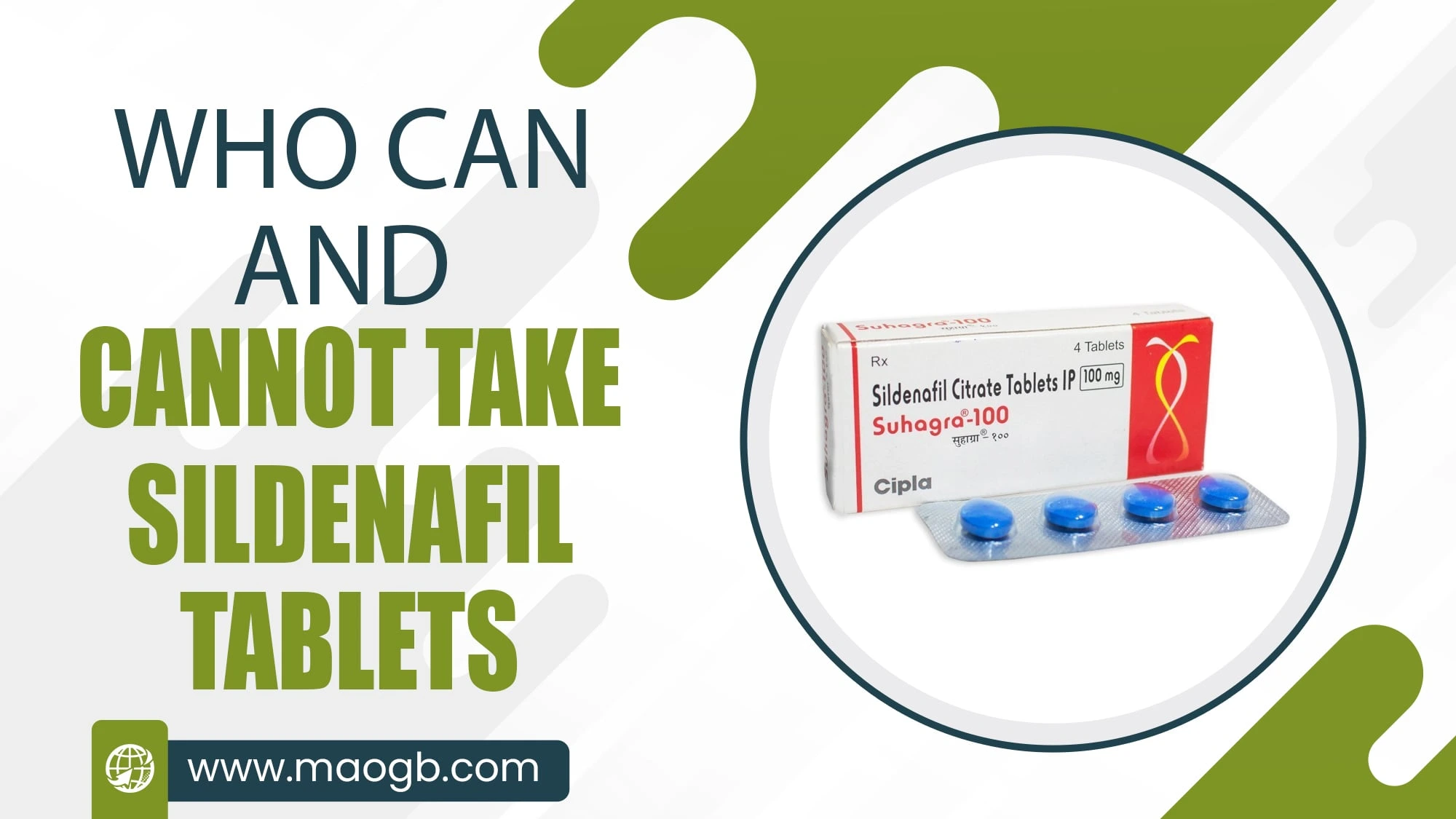 Who can and cannot take sildenafil tablets