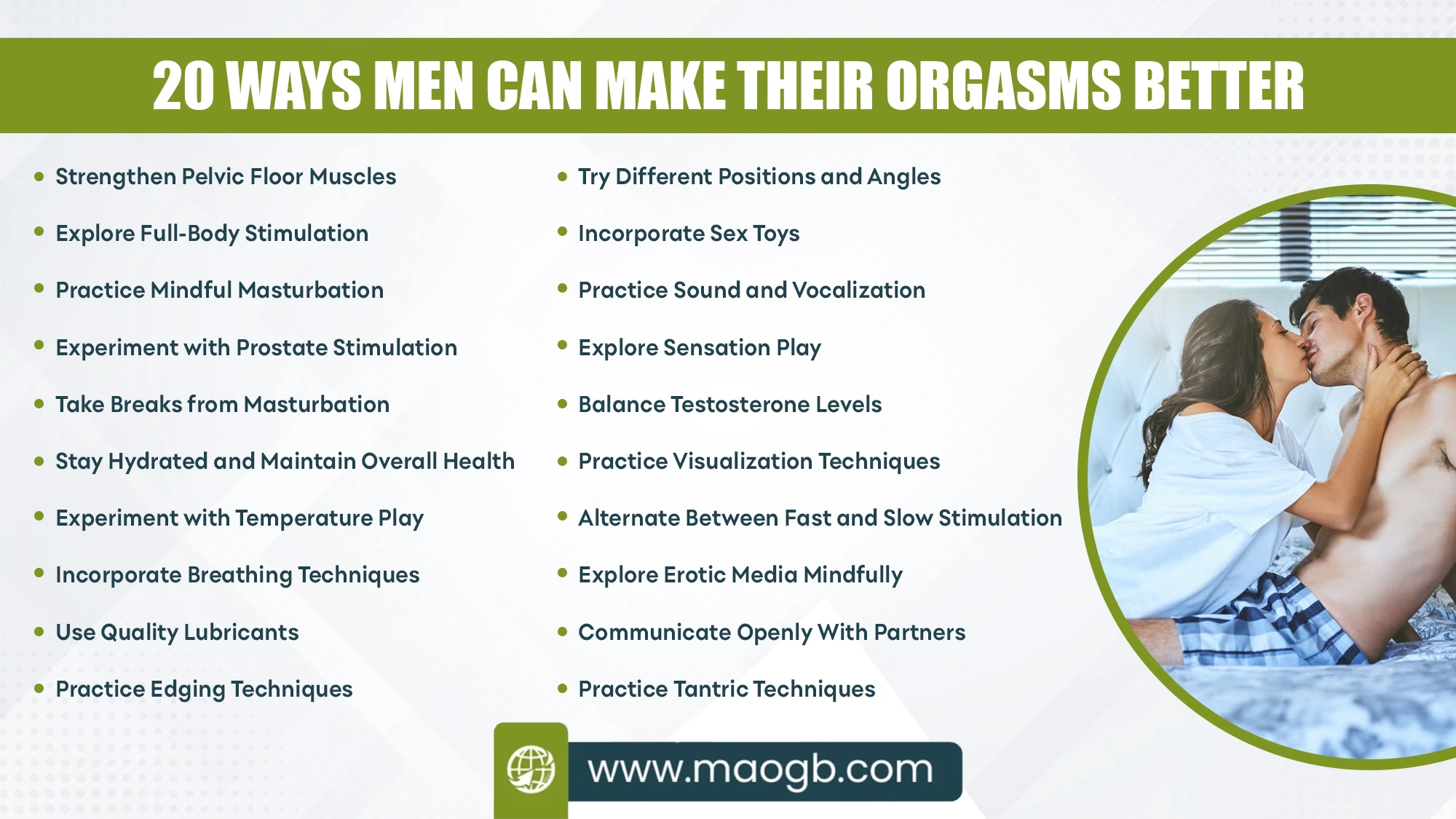 20 Ways Men Can Make Their Orgasms Better