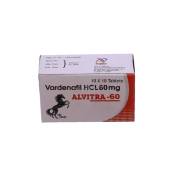 Alvitra 60mg Vardenafil Tablets