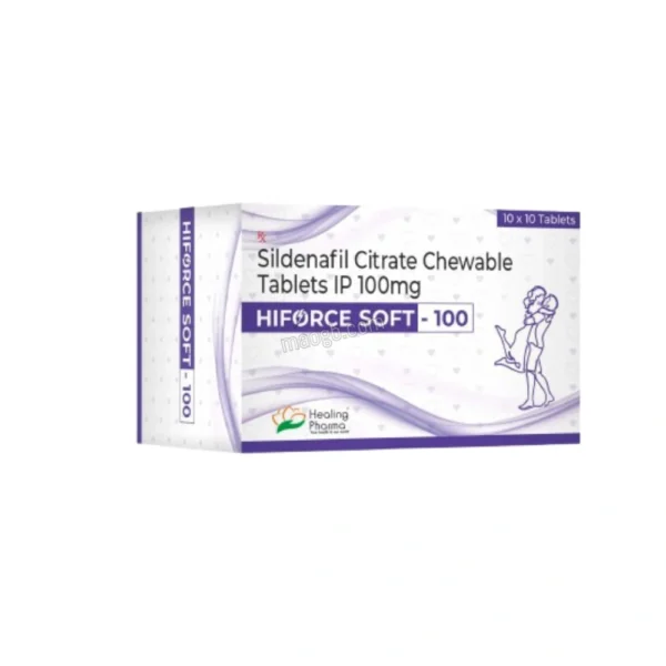 Hiforce Soft 100mg Chewable Tablets Box View
